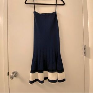 La Ligne Ribbed Midi Skirt